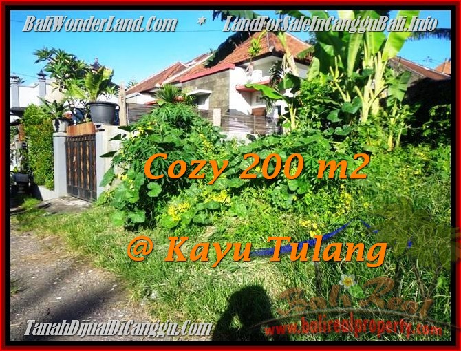 FOR SALE Affordable 200 m2 LAND IN Canggu Kayutulang BALI TJCG173