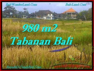 FOR SALE 980 m2 LAND IN TABANAN TJTB244