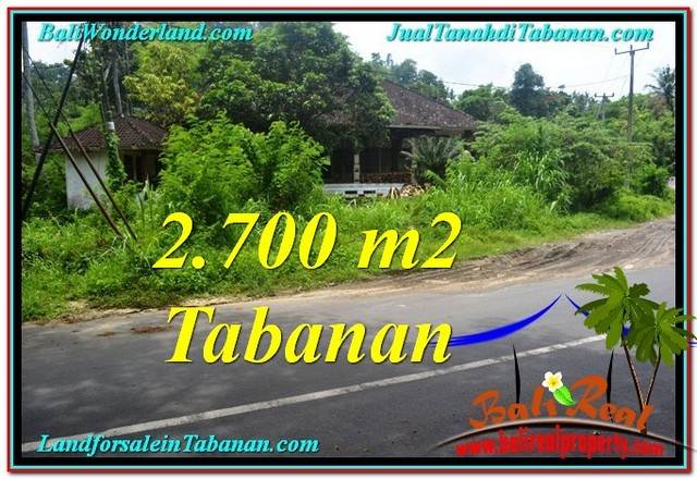 Magnificent 2,700 m2 LAND IN TABANAN BALI FOR SALE TJTB299