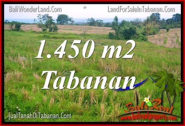 Affordable 1,450 m2 LAND SALE IN TABANAN BALI TJTB343