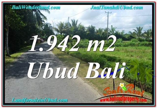 FOR SALE Magnificent PROPERTY 1,942 m2 LAND IN UBUD BALI TJUB626