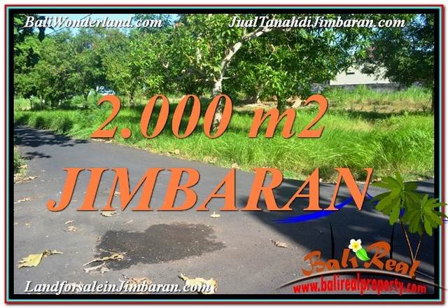 Beautiful 2,000 m2 LAND IN Jimbaran Uluwatu BALI FOR SALE TJJI114