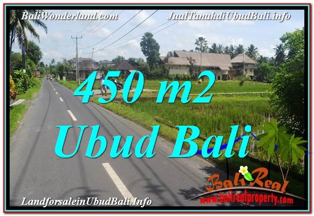 Beautiful 450 m2 LAND FOR SALE IN Sentral / Ubud Center TJUB647