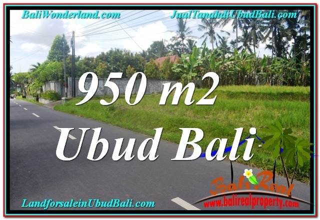 Beautiful UBUD BALI 950 m2 LAND FOR SALE TJUB648