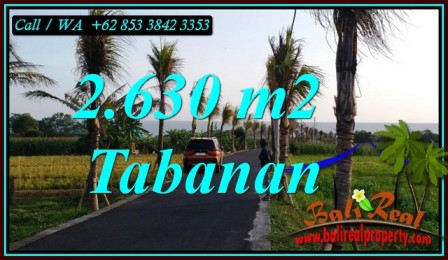 Exotic 2,630 m2 LAND FOR SALE IN SELEMADEG TABANAN BALI TJTB451
