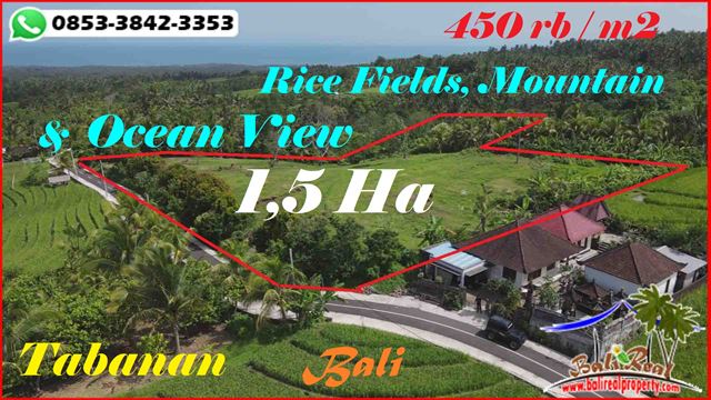 FOR SALE Magnificent LAND IN TABANAN BALI TJTB600
