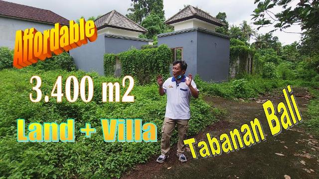 3,400 m2 LAND FOR SALE IN Tabanan BALI TJTB692