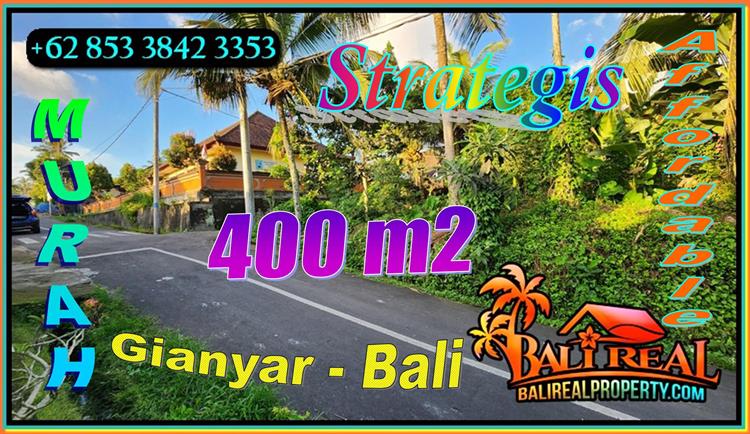 Suitable for a residence or villa, cheap land for sale in Gianyar near Ubud Bali TJUB882